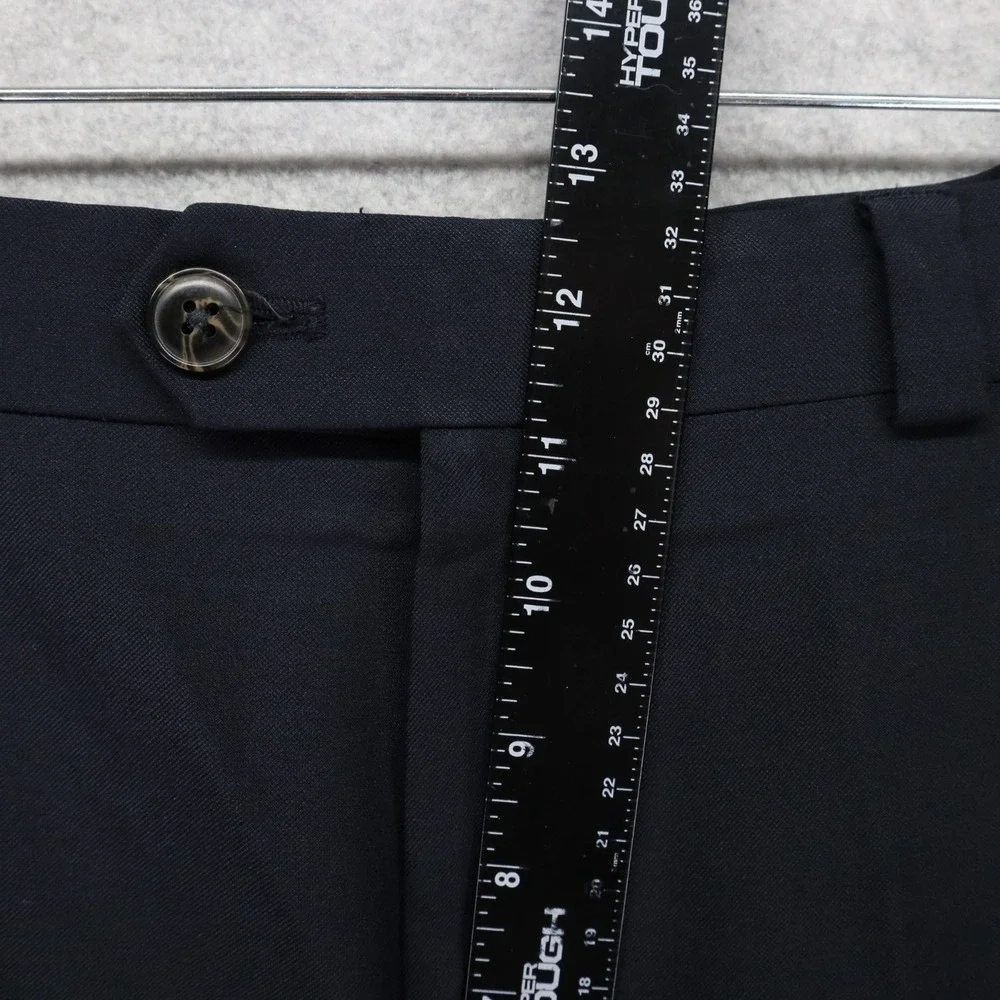 Haggar Pants Mens 38x30 Classic Fit Dress Slacks Suit Flat Front‎ Dark Navy Blue